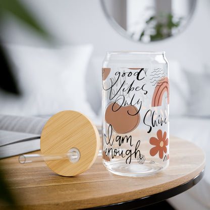 Good Vibes Sipper Glass