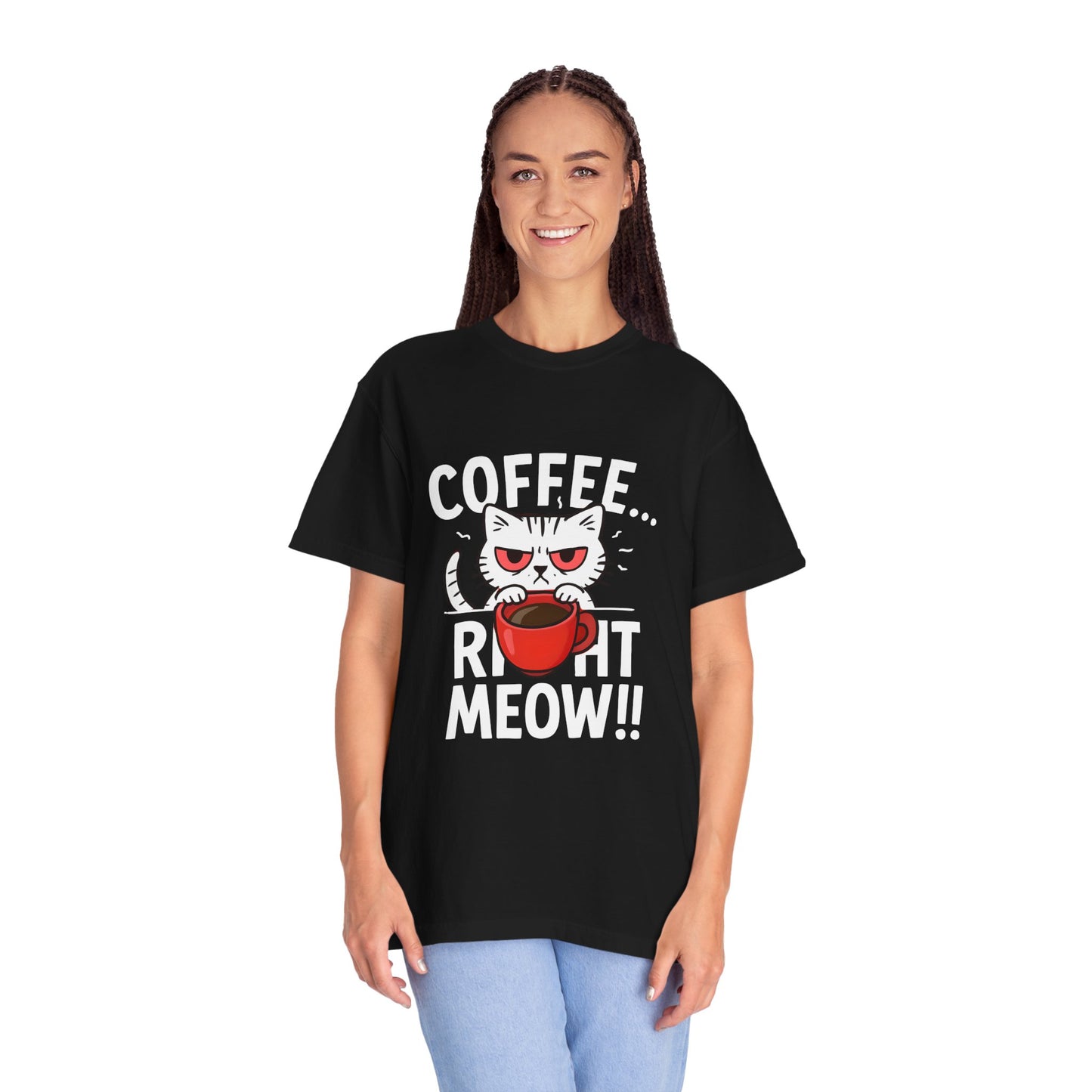 Cute Cat Coffee Lover Unisex T-Shirt