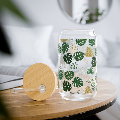 Floral Sipper Glass