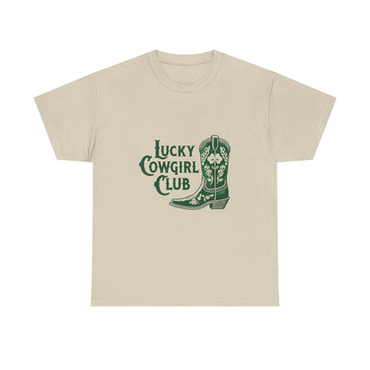 Lucky Cowgirl Club Tee, Western Themed T-Shirt