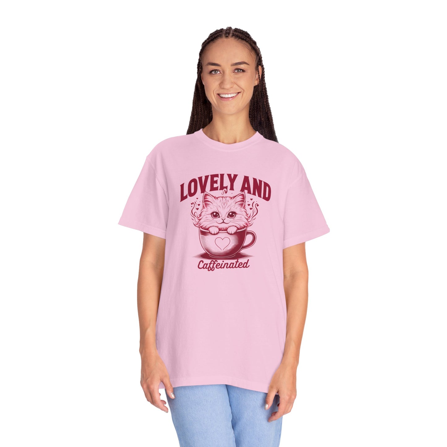 Cute Cat Caffeinated T-Shirt, Funny Cat Shirt
