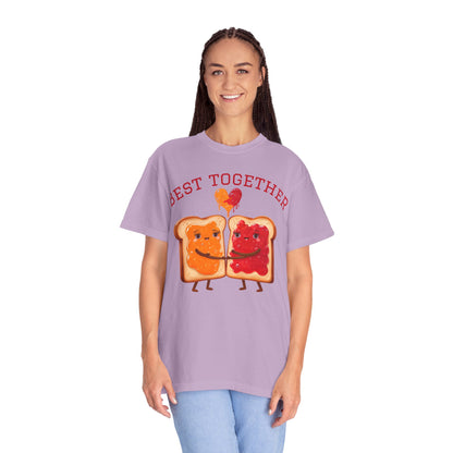 Cute Best Together T-Shirt for Couples, Matching Tops