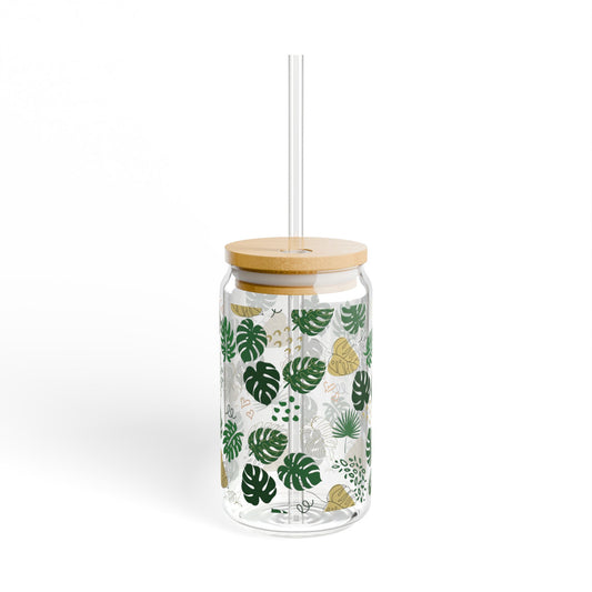 Floral Sipper Glass