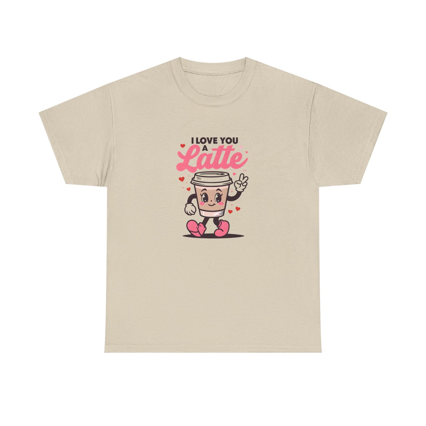 Cute Coffee Lover Tee, I Love You a Latte Shirt