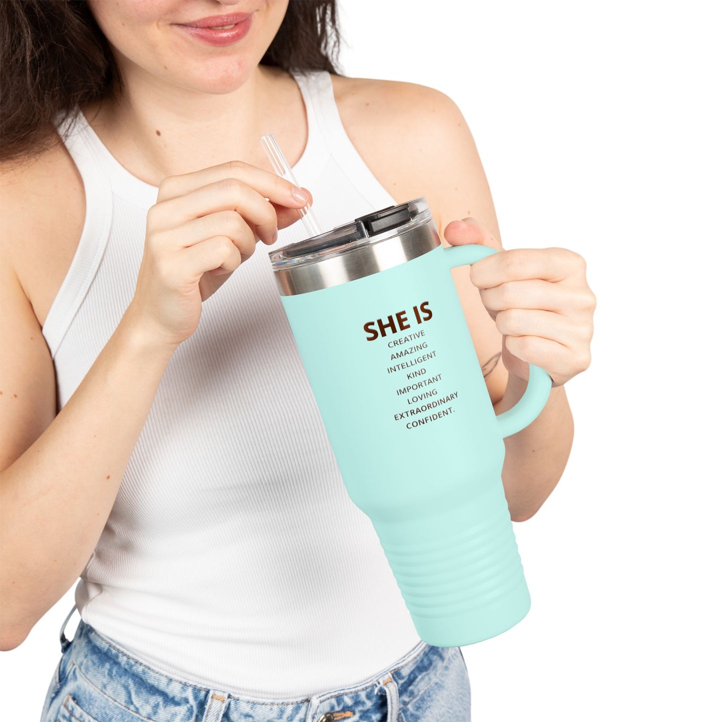 Empowering Insulated Travel Mug, 40oz