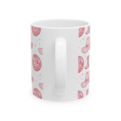 Pink Cowboy Vibe Ceramic Mug