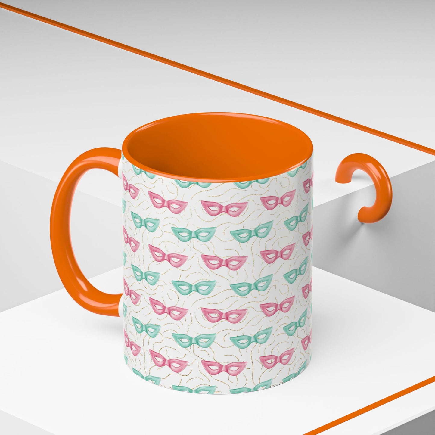 Colorful Glasses Accent Coffee Mug